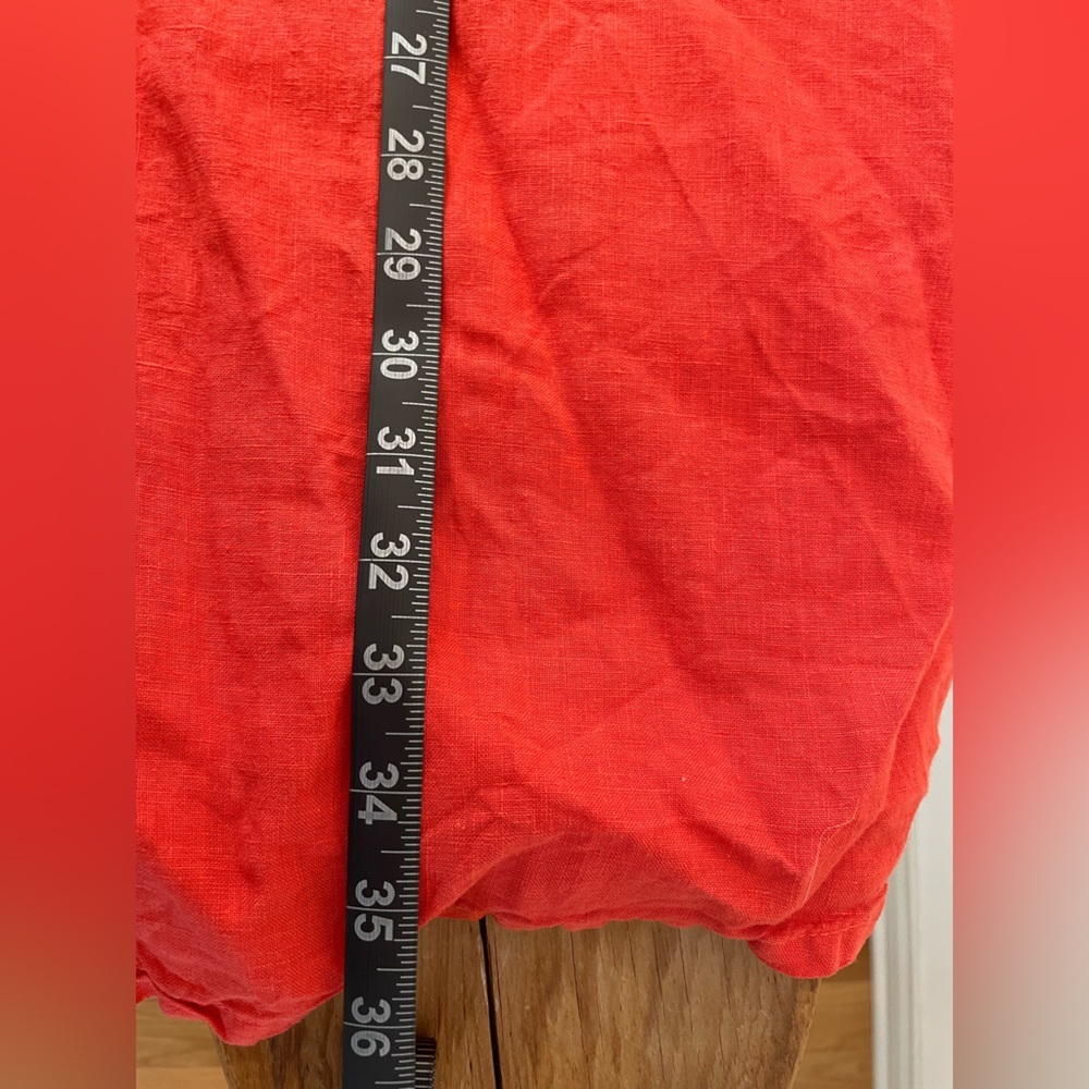 Bryn Walker 100% Linen Cowl Neck Oversized Dress Coral Women’s Sz S Sleeveless - Picture 8 of 9